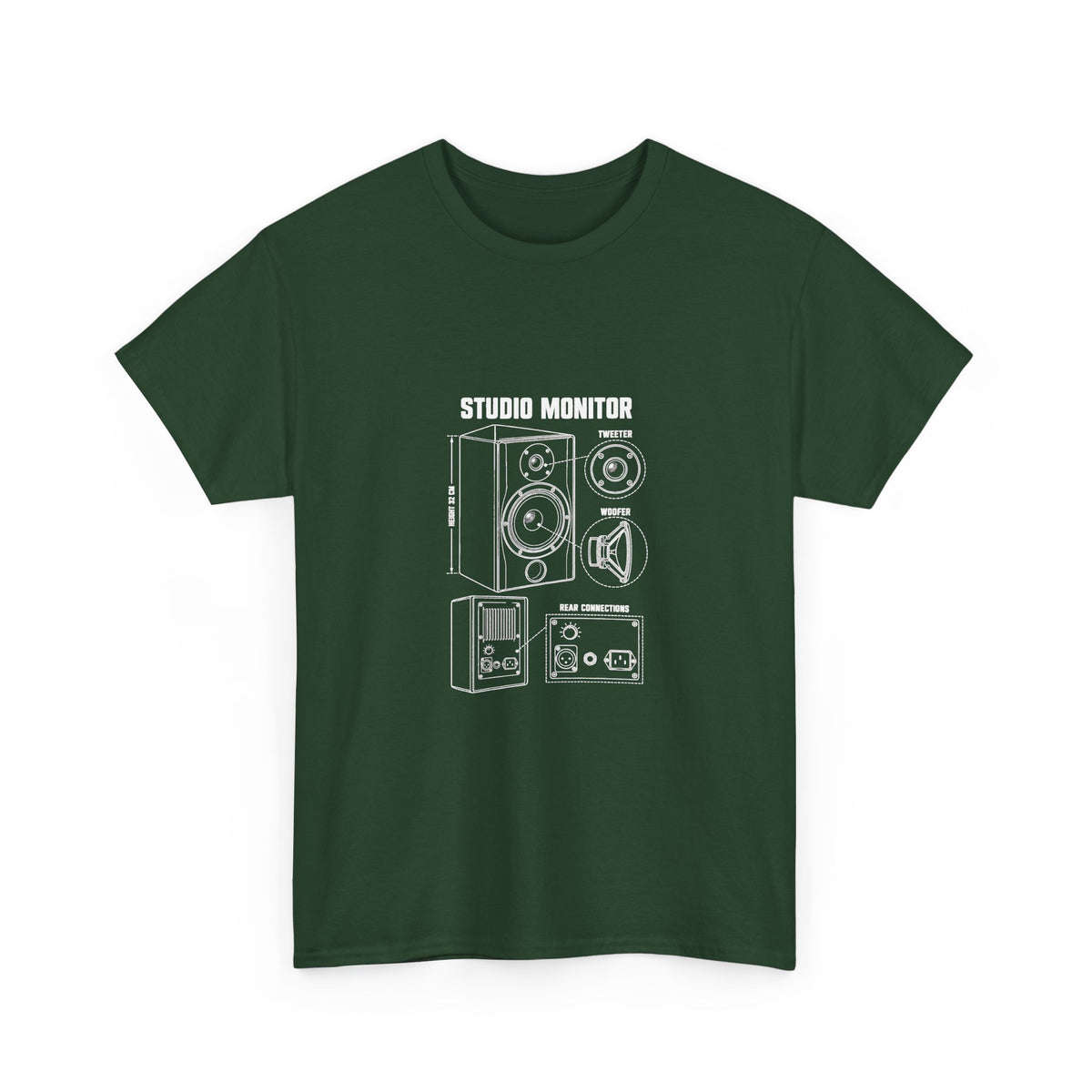 Studio Monitor Blueprint T‑Shirt