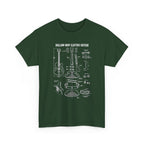 Hollow-Body Electric Guitar Blueprint T‑Shirt