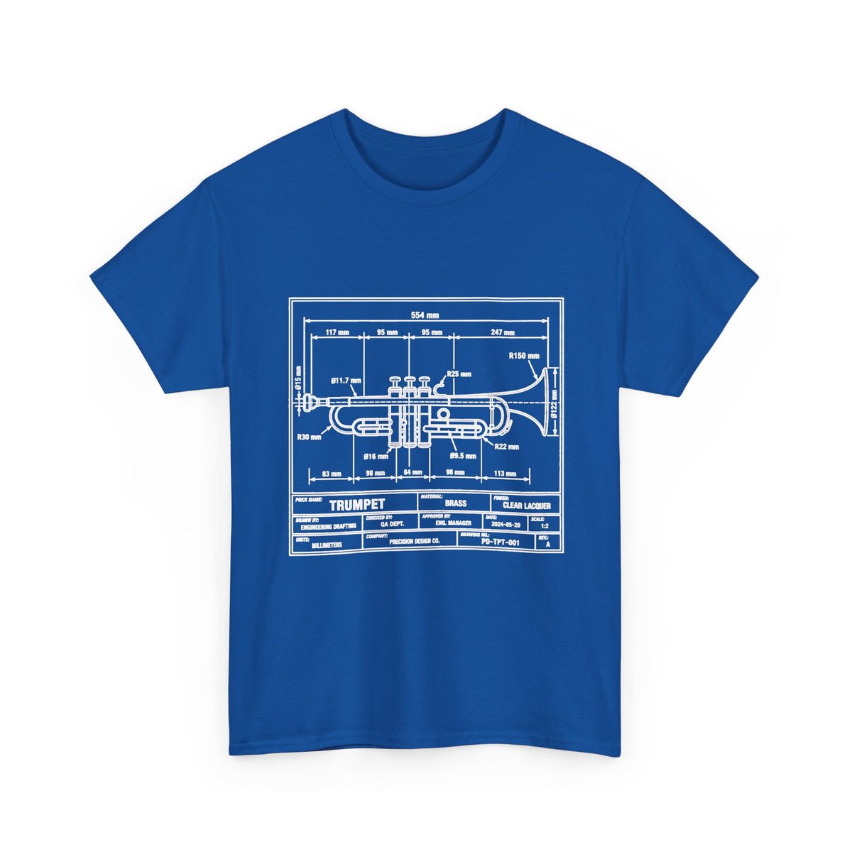 Trumpet Blueprint T-Shirt