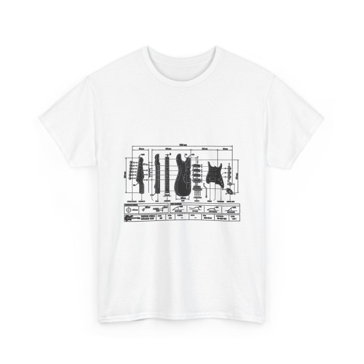 Electric Guitar Blueprint T-Shirt