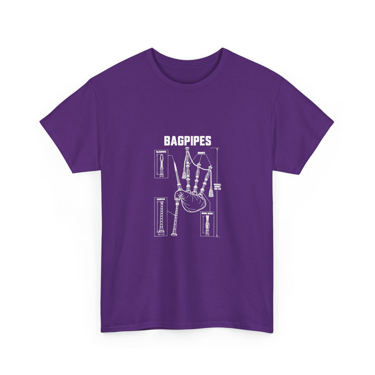 Bagpipes Blueprint T-Shirt