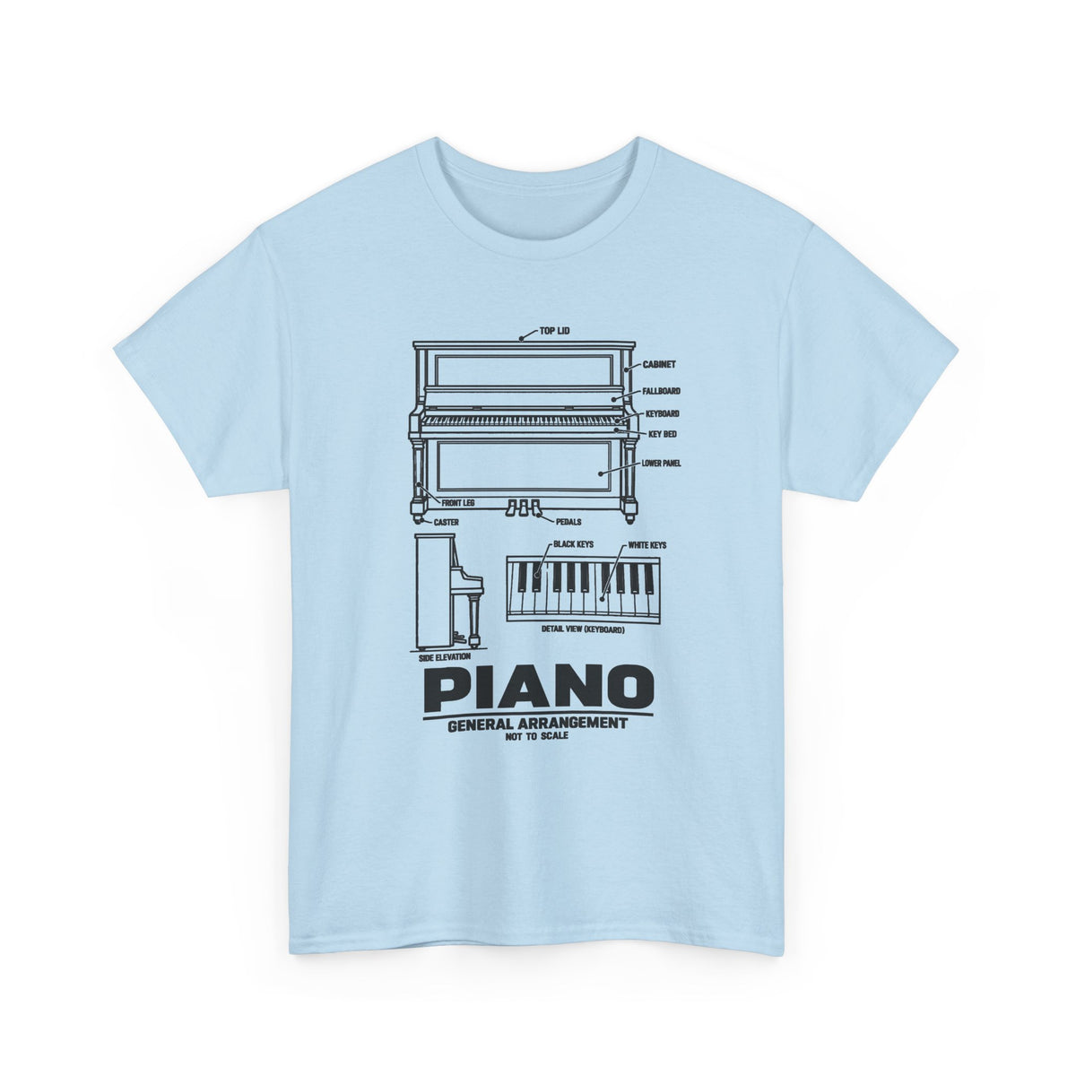 Piano Blueprint T-Shirt