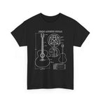 Jumbo Acoustic Guitar Blueprint T-Shirt