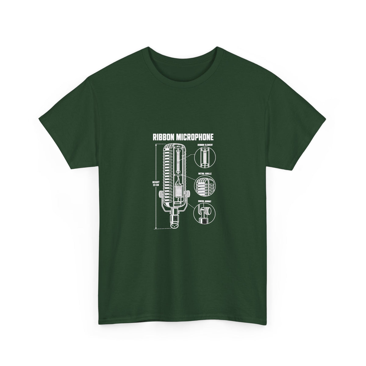 Ribbon Microphone Blueprint T-Shirt