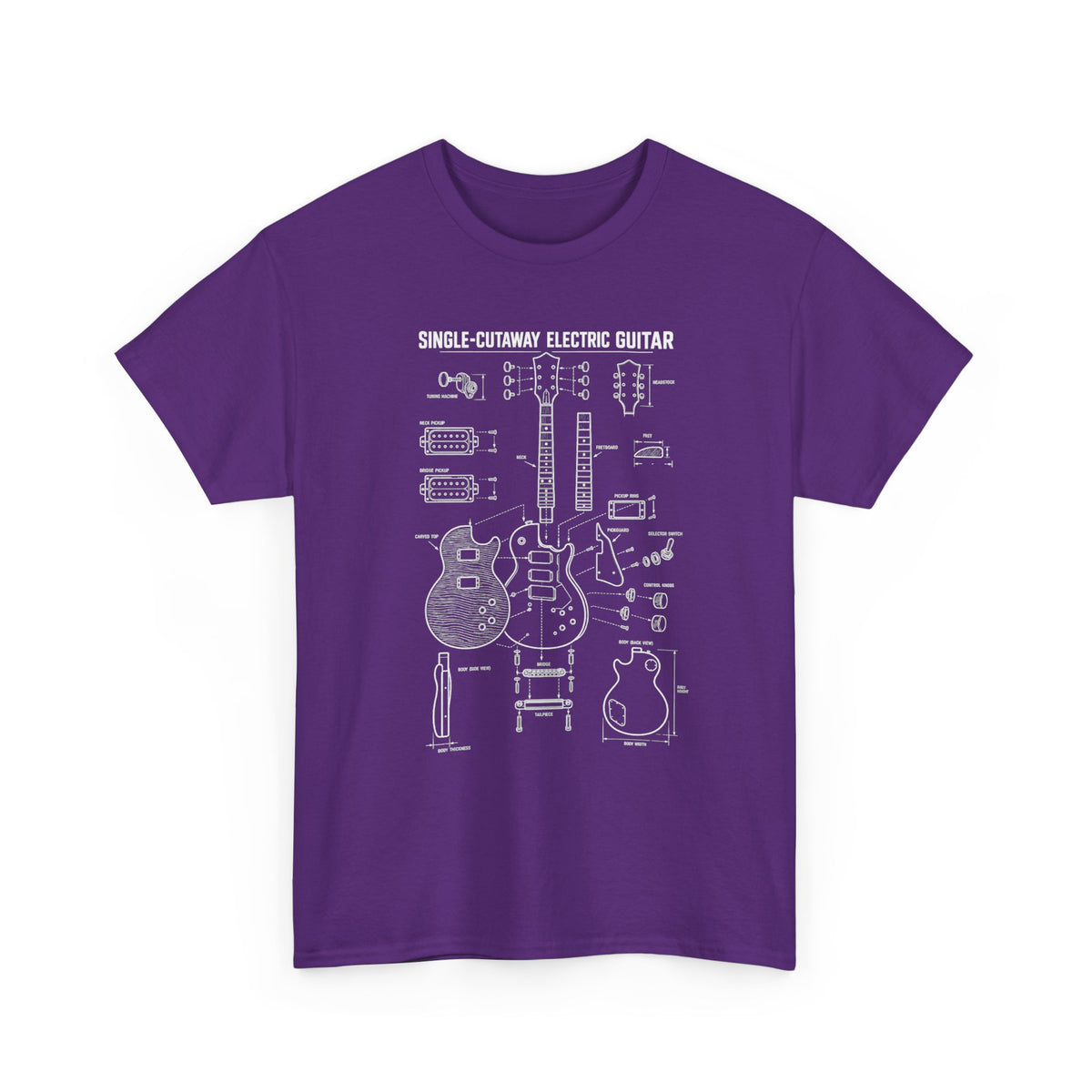 Electric Guitar Blueprint T-Shirt