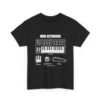 MIDI Keyboard Blueprint T-Shirt