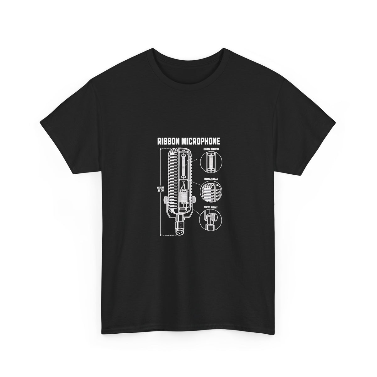 Ribbon Microphone Blueprint T-Shirt
