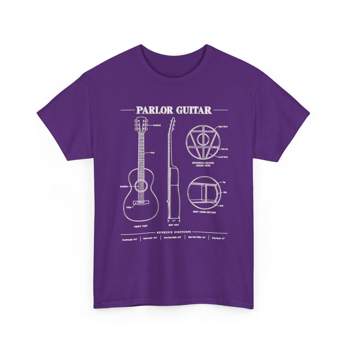 Parlor Guitar Blueprint T-Shirt