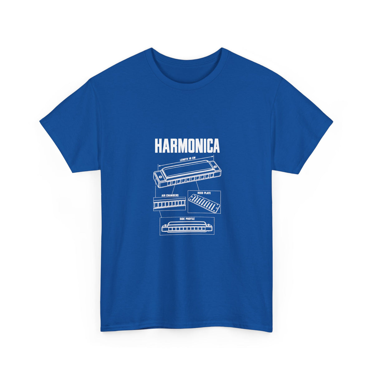 Harmonica Blueprint T-Shirt