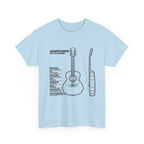 Acoustic Guitar Blueprint T-Shirt:
