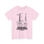 Hollow-Body Electric Guitar Blueprint T-Shirt