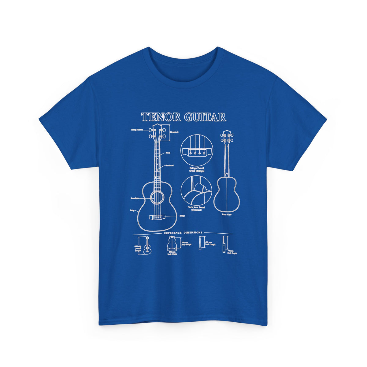 Tenor Guitar Blueprint T‑Shirt