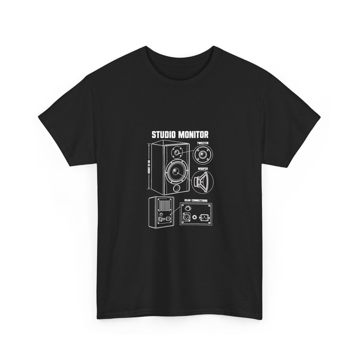 Studio Monitor Blueprint T‑Shirt