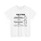 Piano Keyboard Blueprint T-Shirt