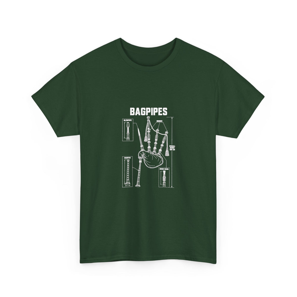Bagpipes Blueprint T-Shirt