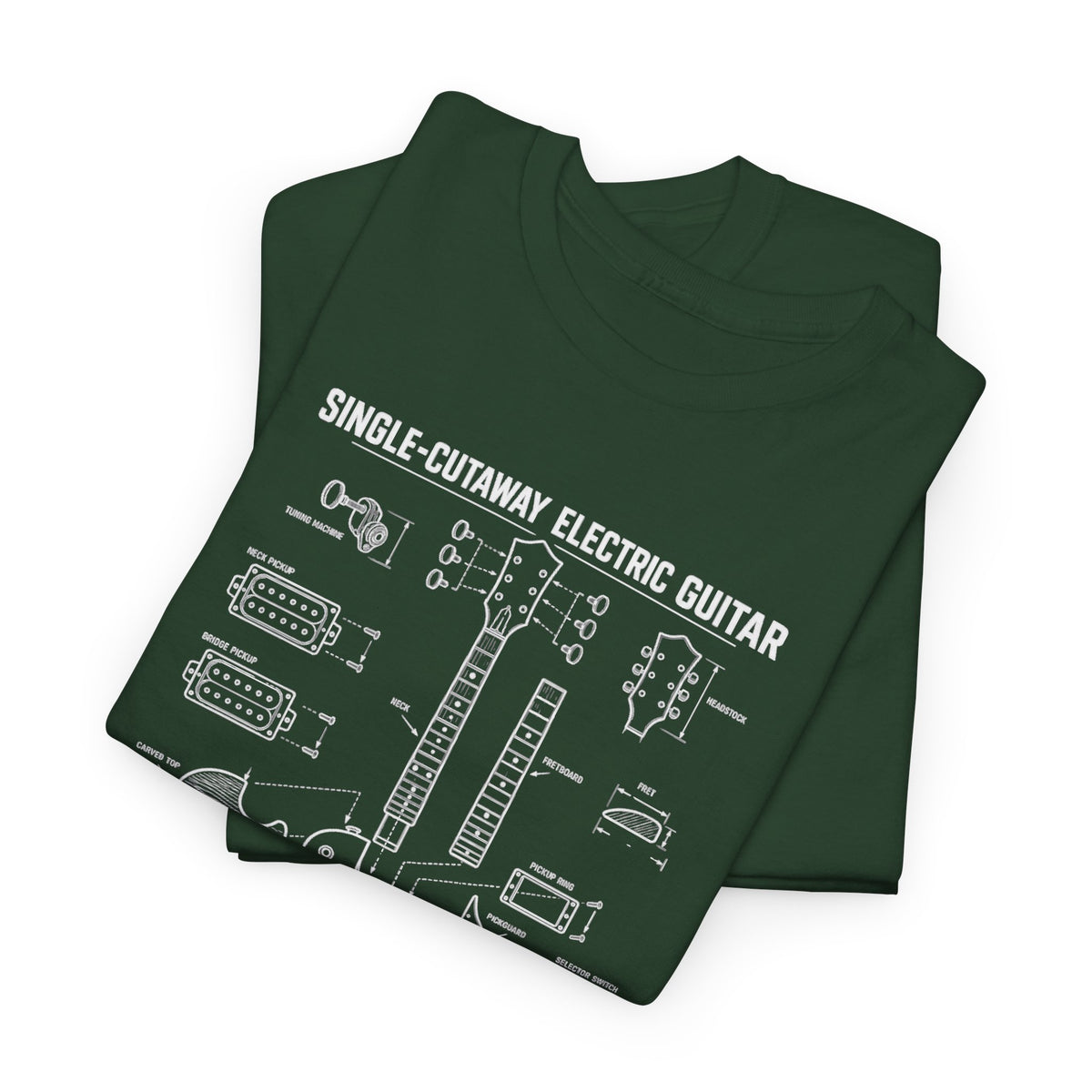 Electric Guitar Blueprint T-Shirt