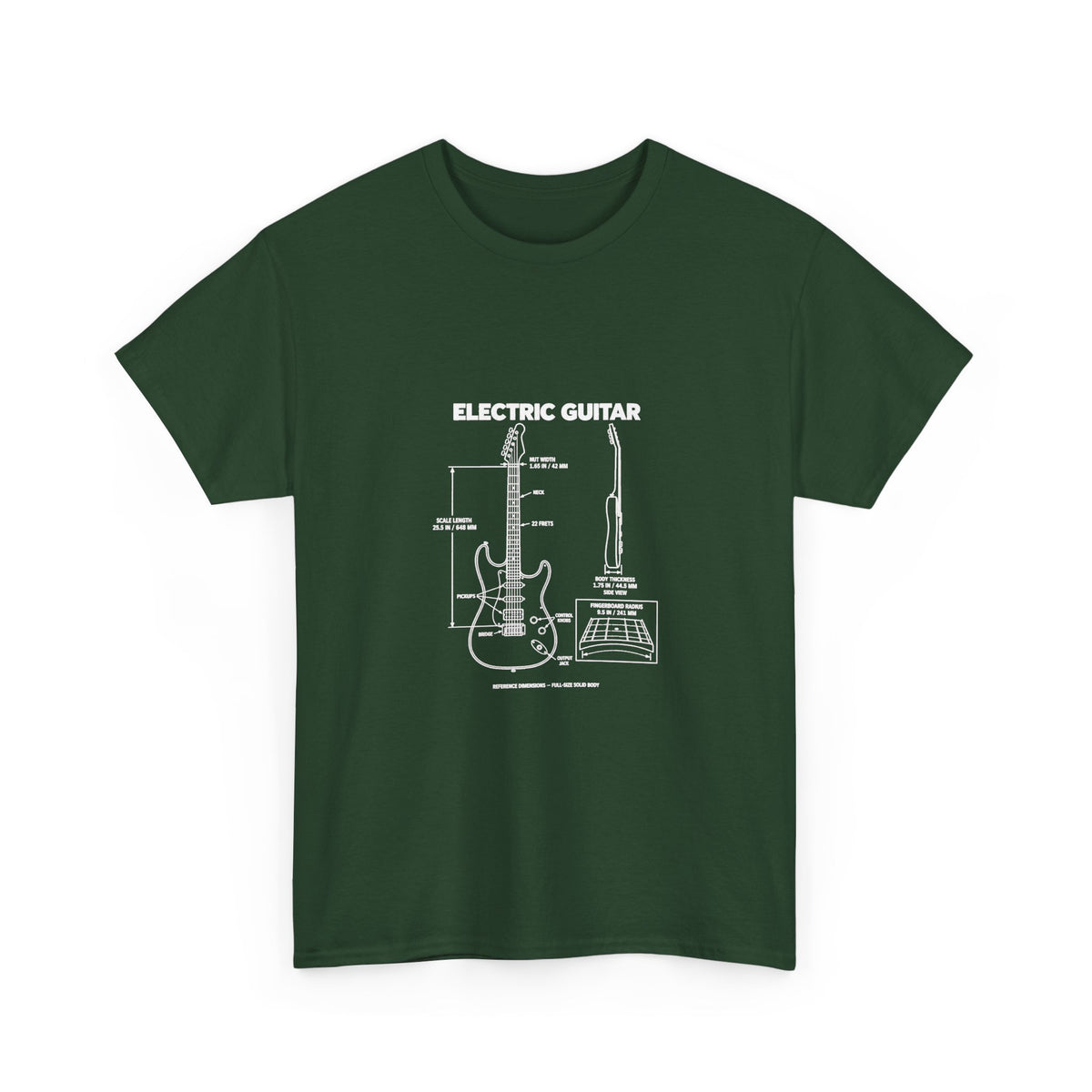 Electric Guitar Blueprint T-Shirt