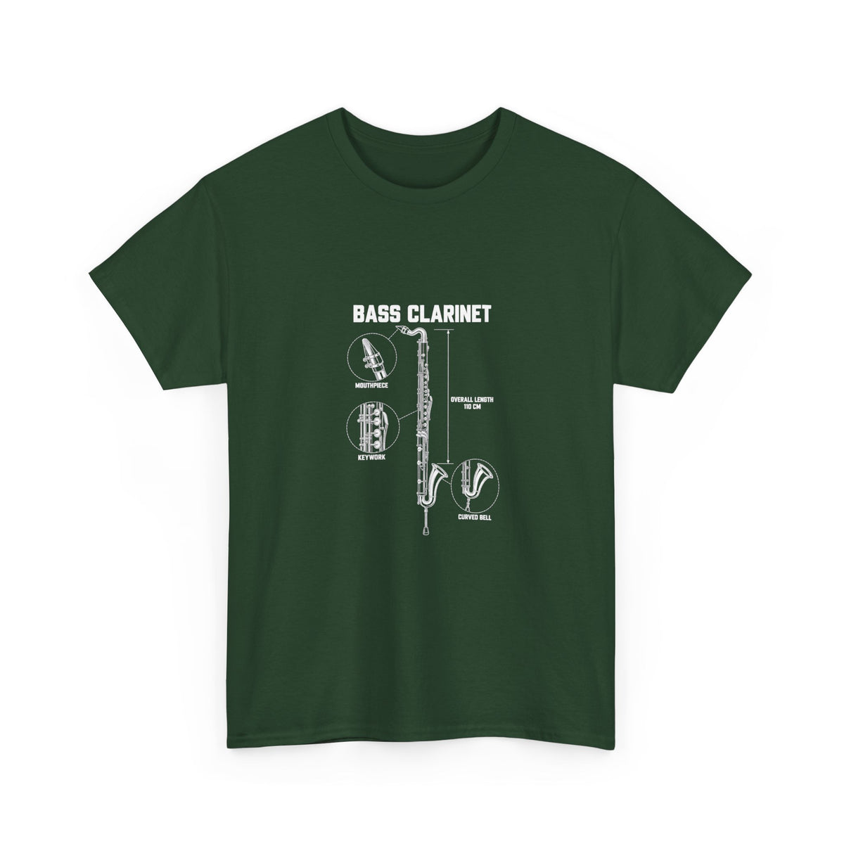 Bass Clarinet Blueprint T-Shirt