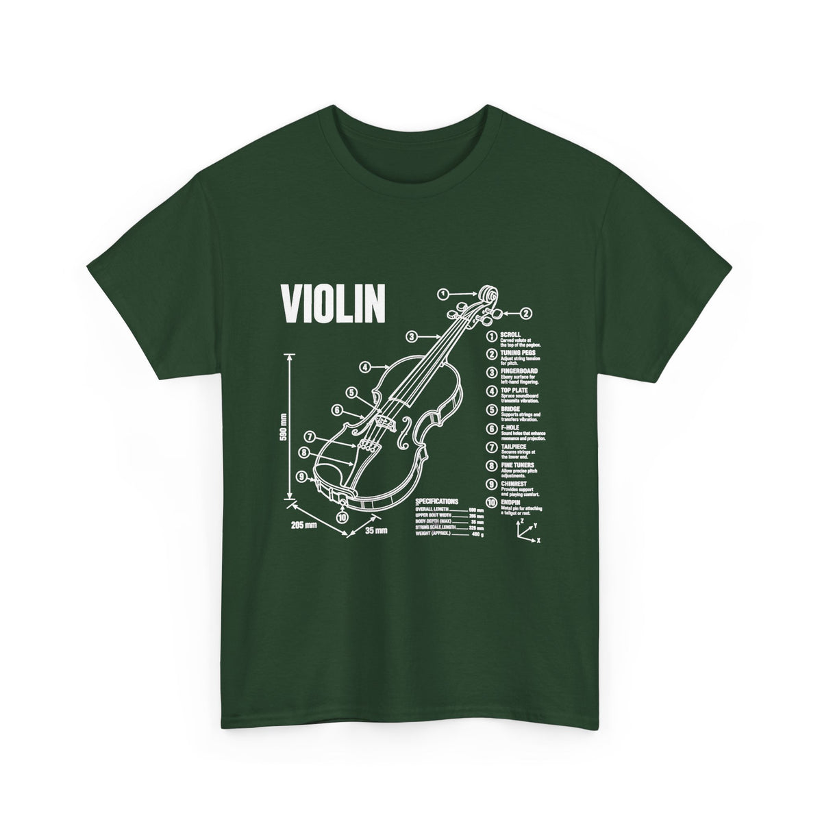 Violin Blueprint T-Shirt