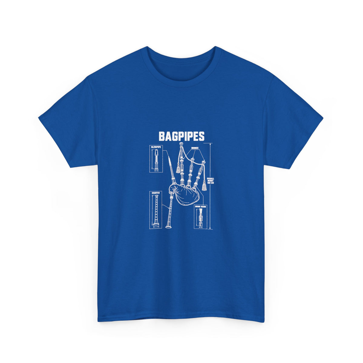 Bagpipes Blueprint T-Shirt
