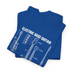 Electric Bass Guitar Blueprint T-Shirt
