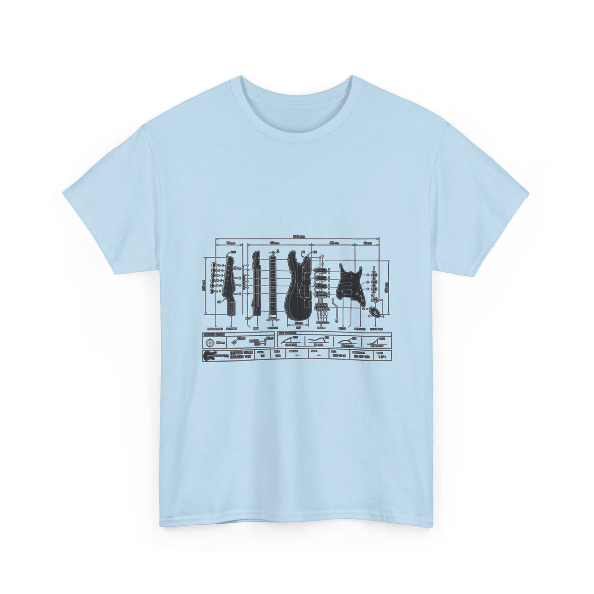 Electric Guitar Blueprint T-Shirt