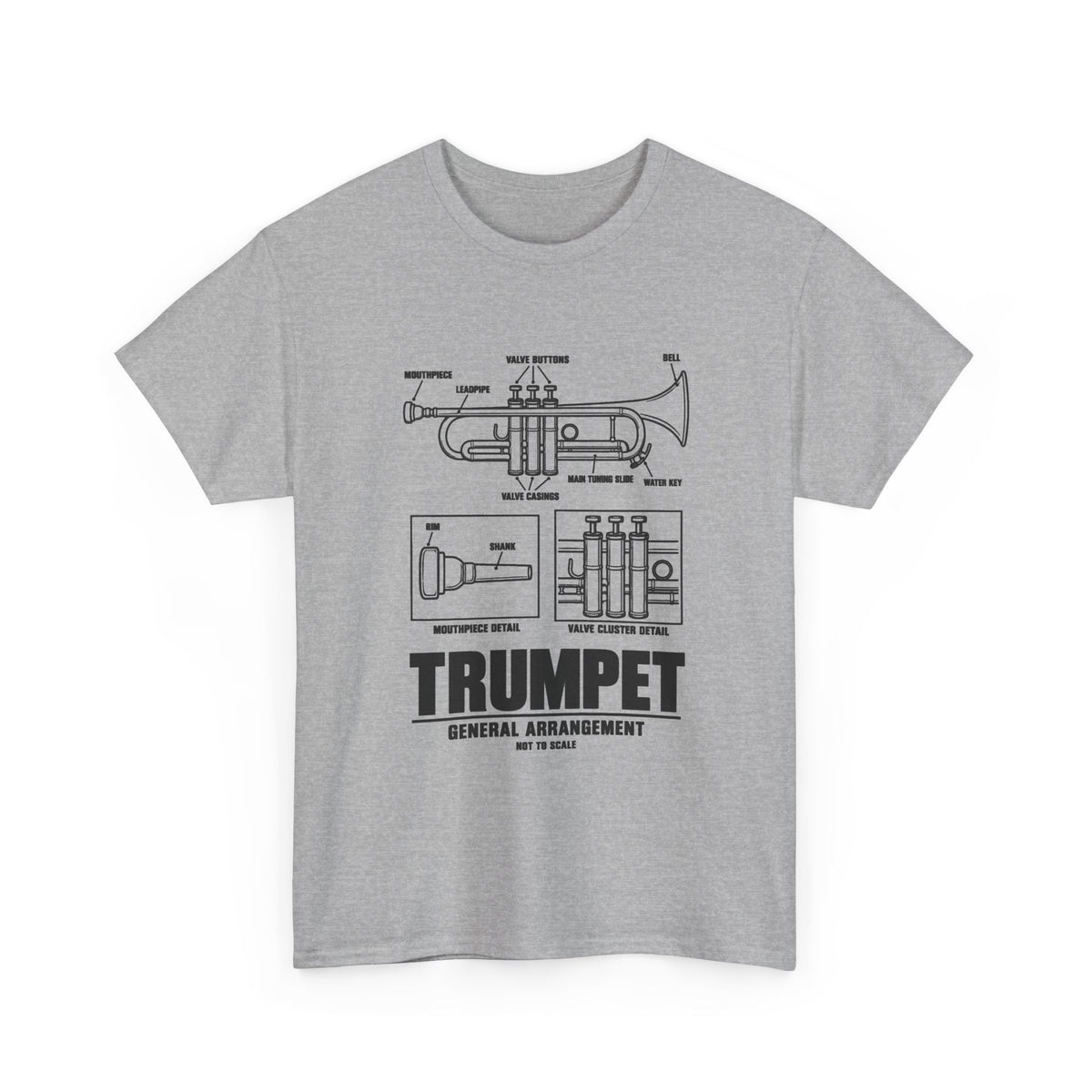 Trumpet Blueprint T-Shirt