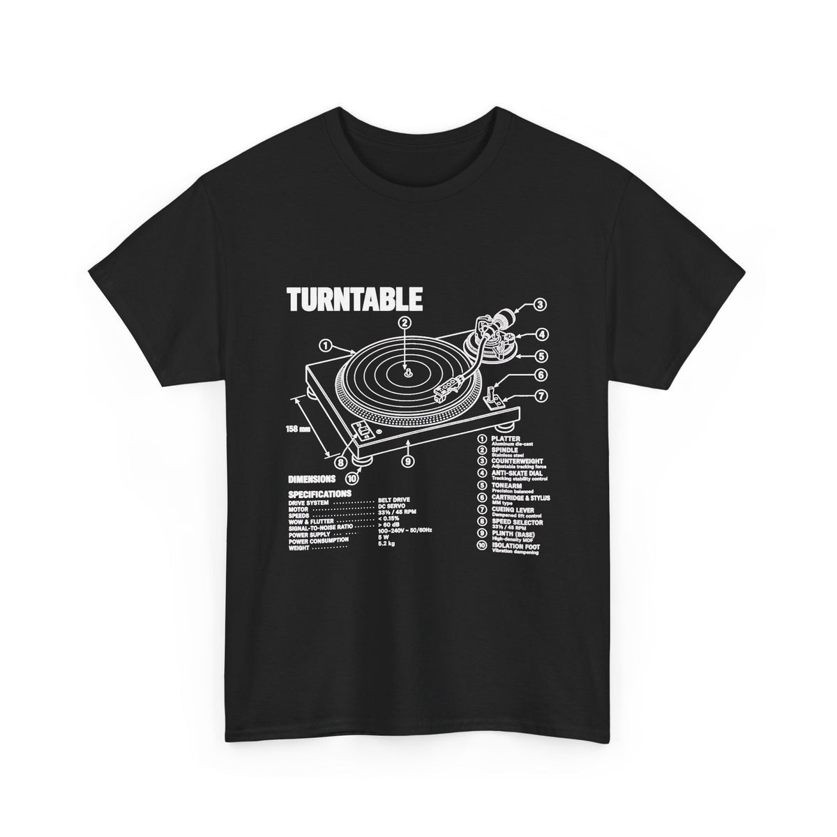 Turntable Blueprint T-Shirt