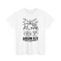 Drum Kit Blueprint T-Shirt