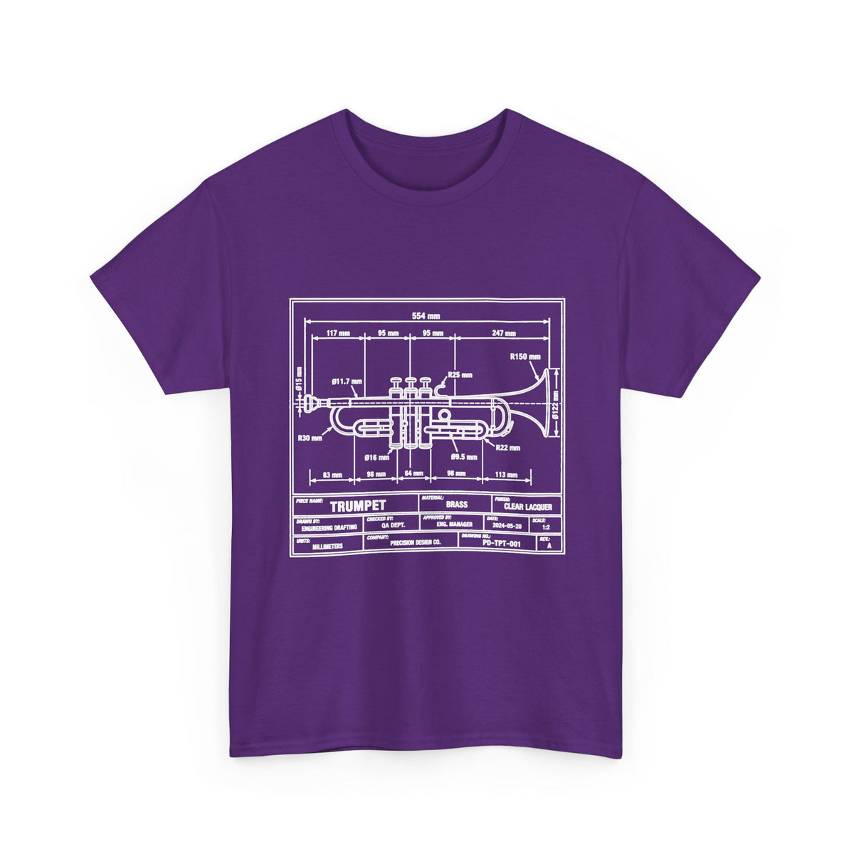 Trumpet Blueprint T-Shirt