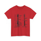 Electric Bass Guitar Blueprint T‑Shirt