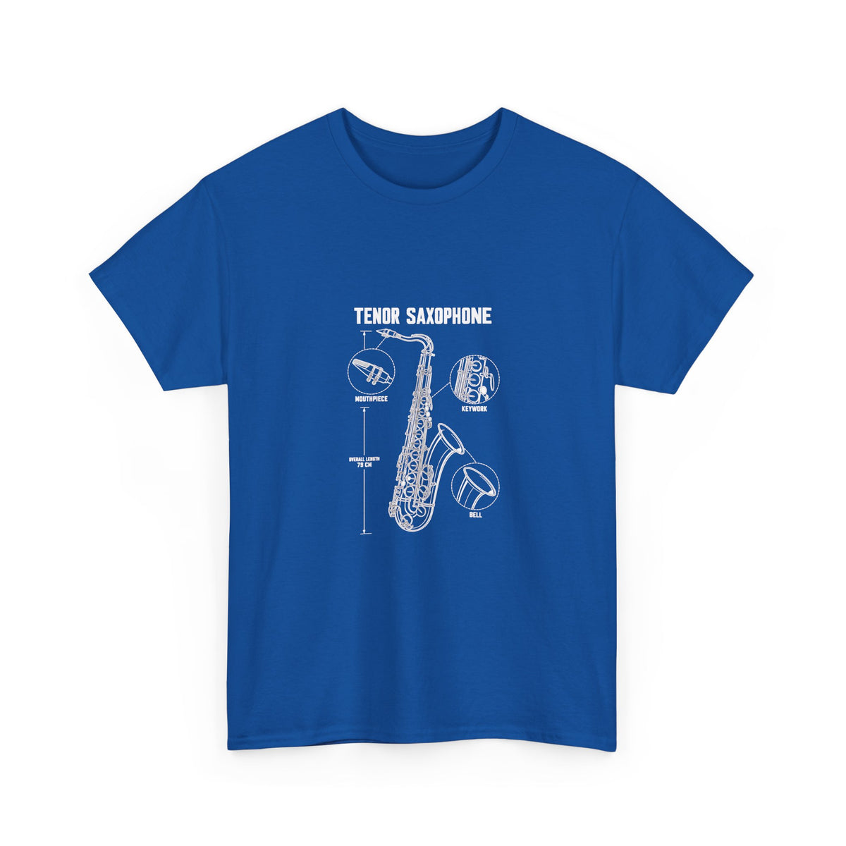 Tenor Saxophone Blueprint T-Shirt