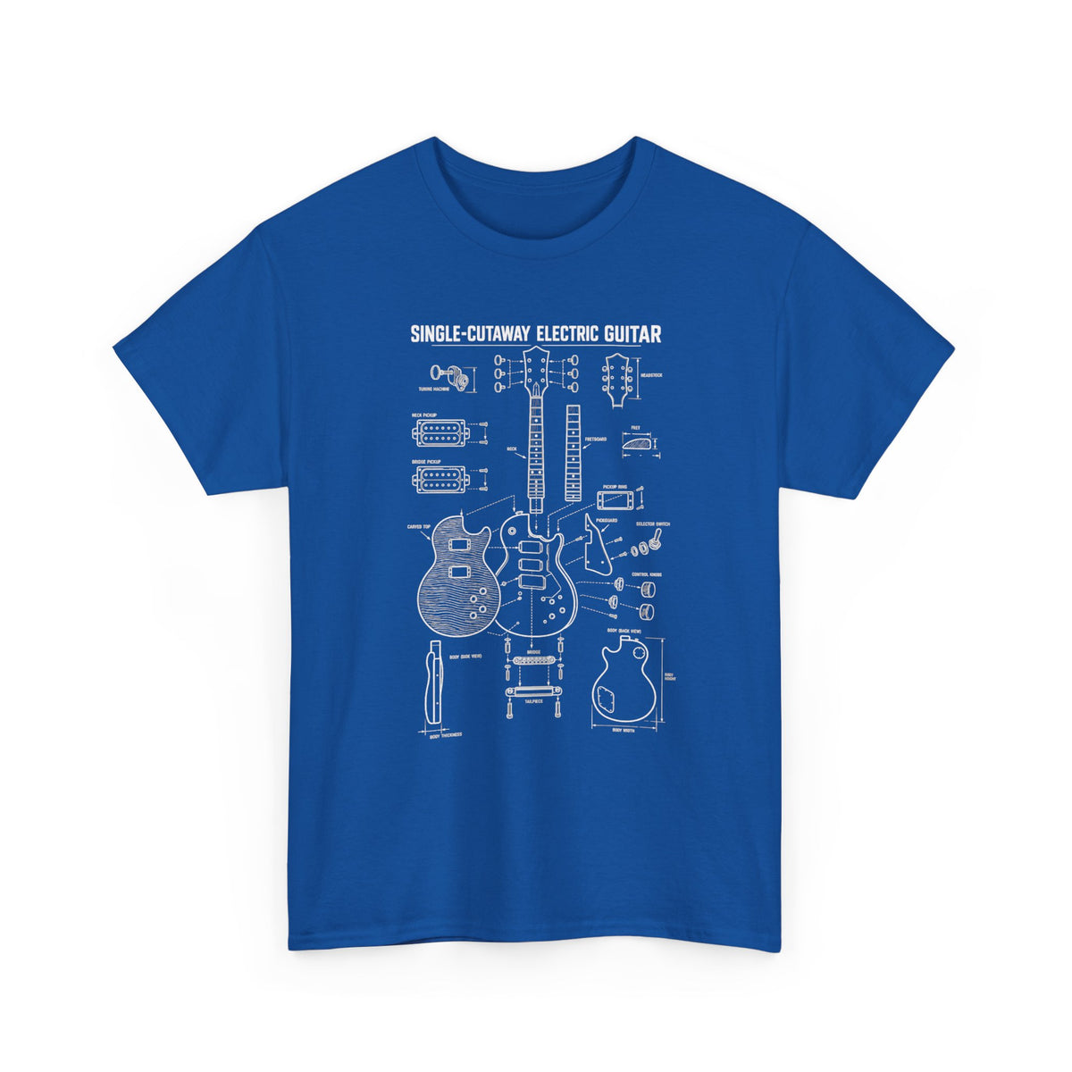 Electric Guitar Blueprint T-Shirt