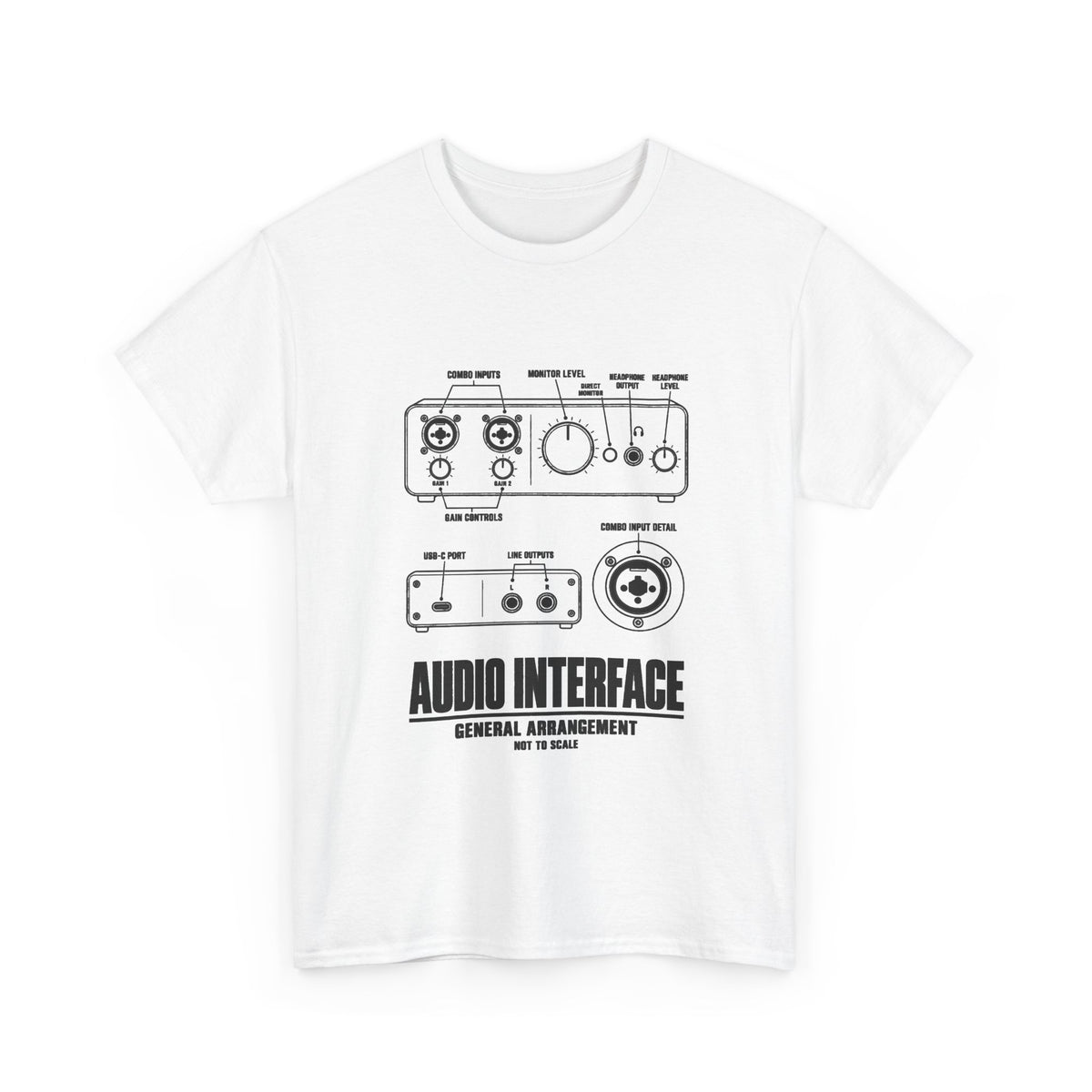 Audio Interface Blueprint T-Shirt