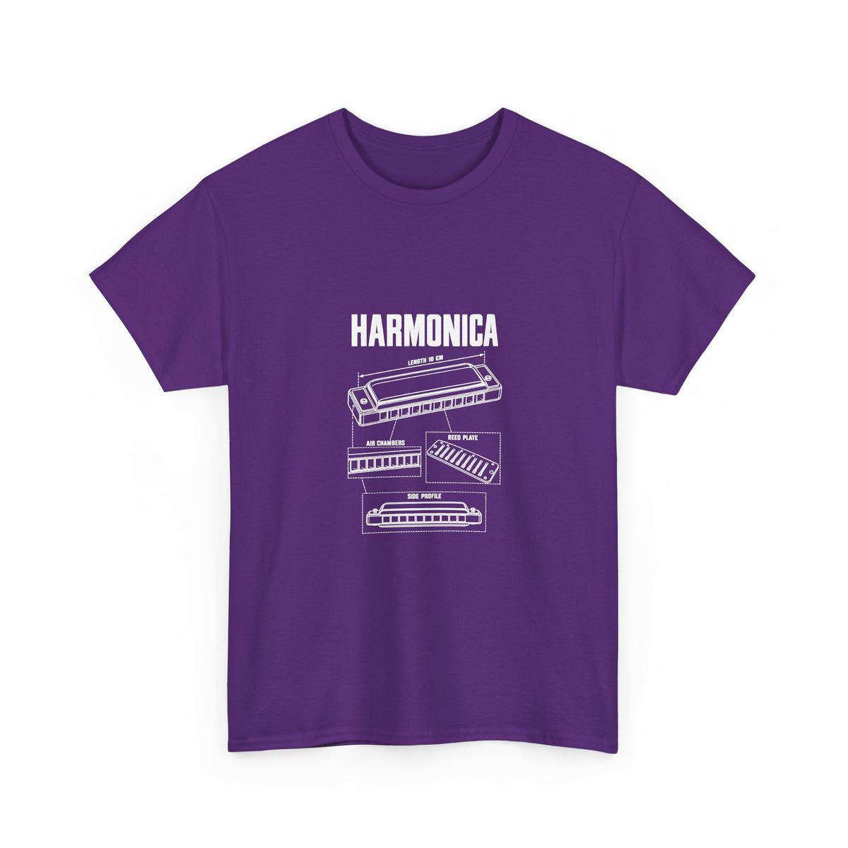 Harmonica Blueprint T-Shirt