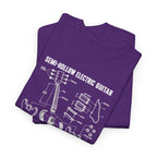 Baritone Electric Guitar Blueprint T-Shirt