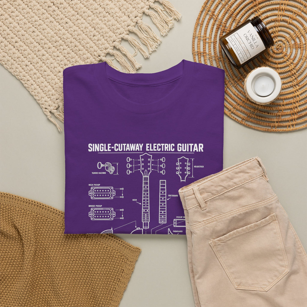 Electric Guitar Blueprint T-Shirt