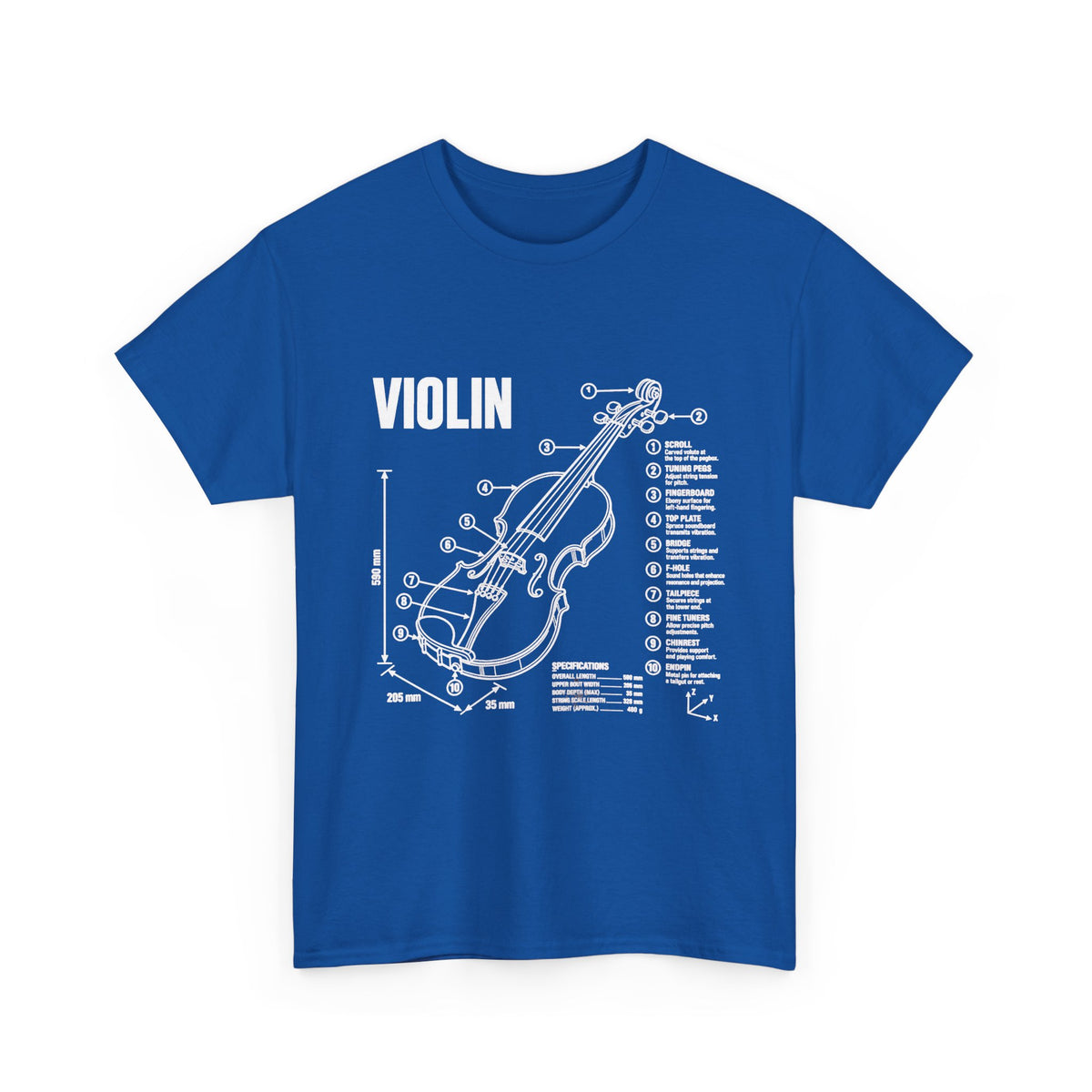 Violin Blueprint T-Shirt