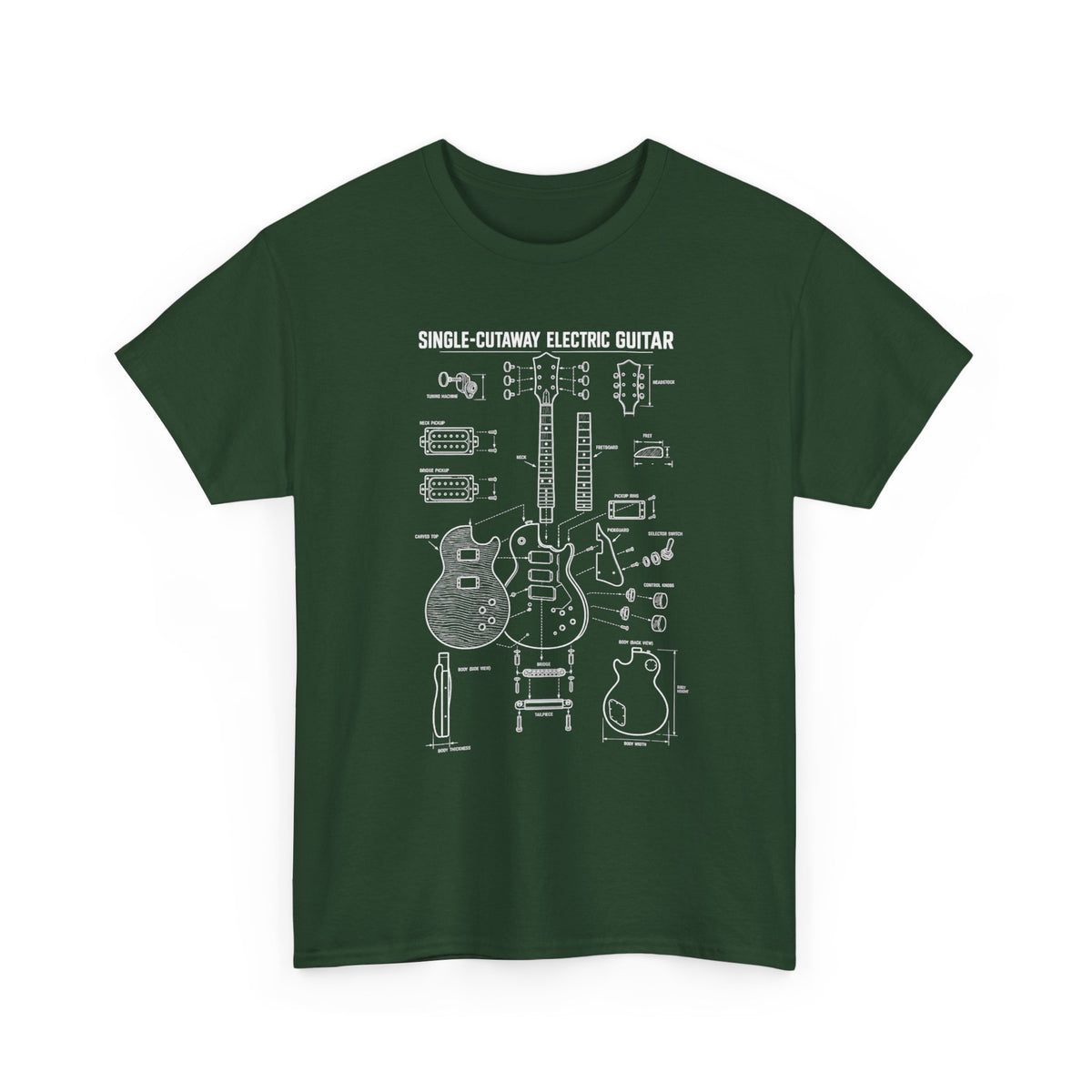 Electric Guitar Blueprint T-Shirt