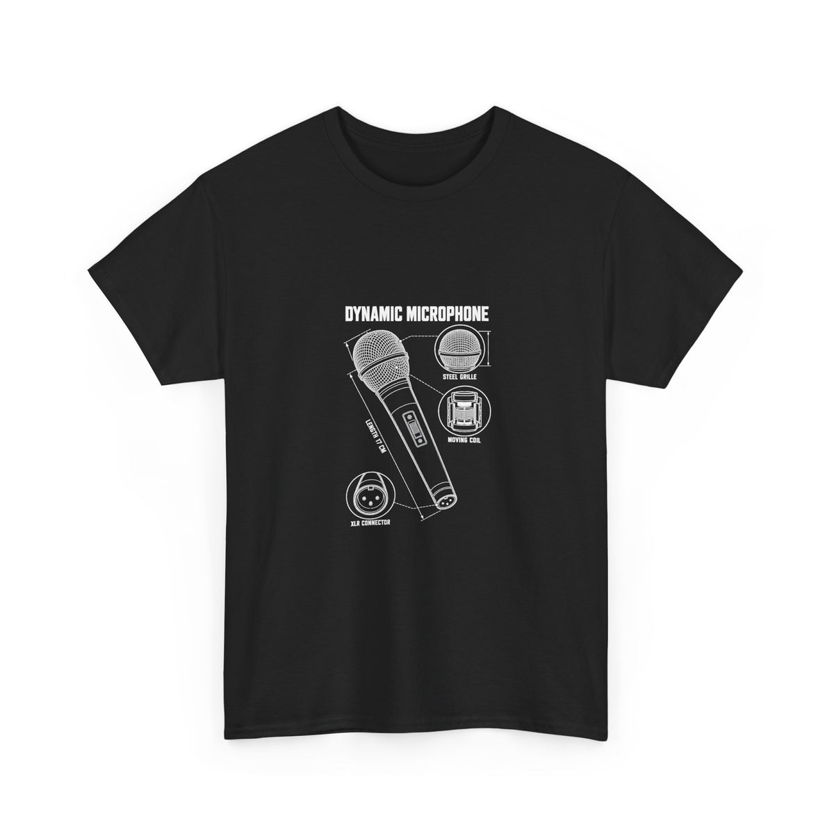 Dynamic Microphone Blueprint T‑Shirt