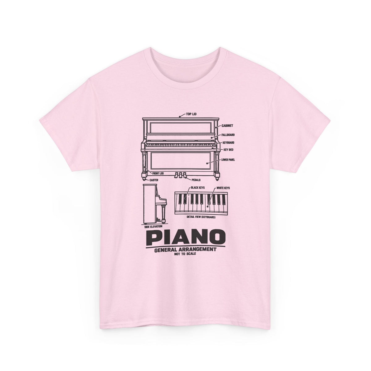 Piano Blueprint T-Shirt