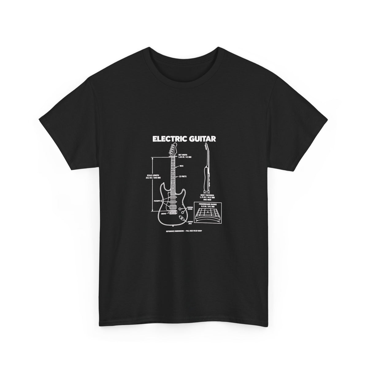 Electric Guitar Blueprint T-Shirt