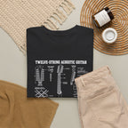 Acoustic Guitar Blueprint T-Shirt