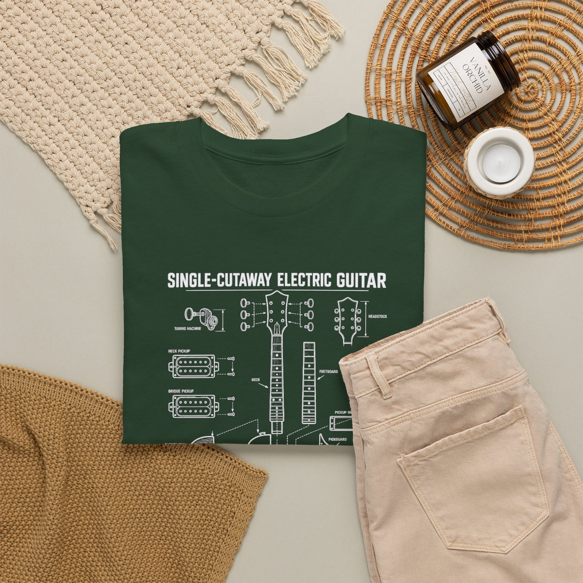 Electric Guitar Blueprint T-Shirt