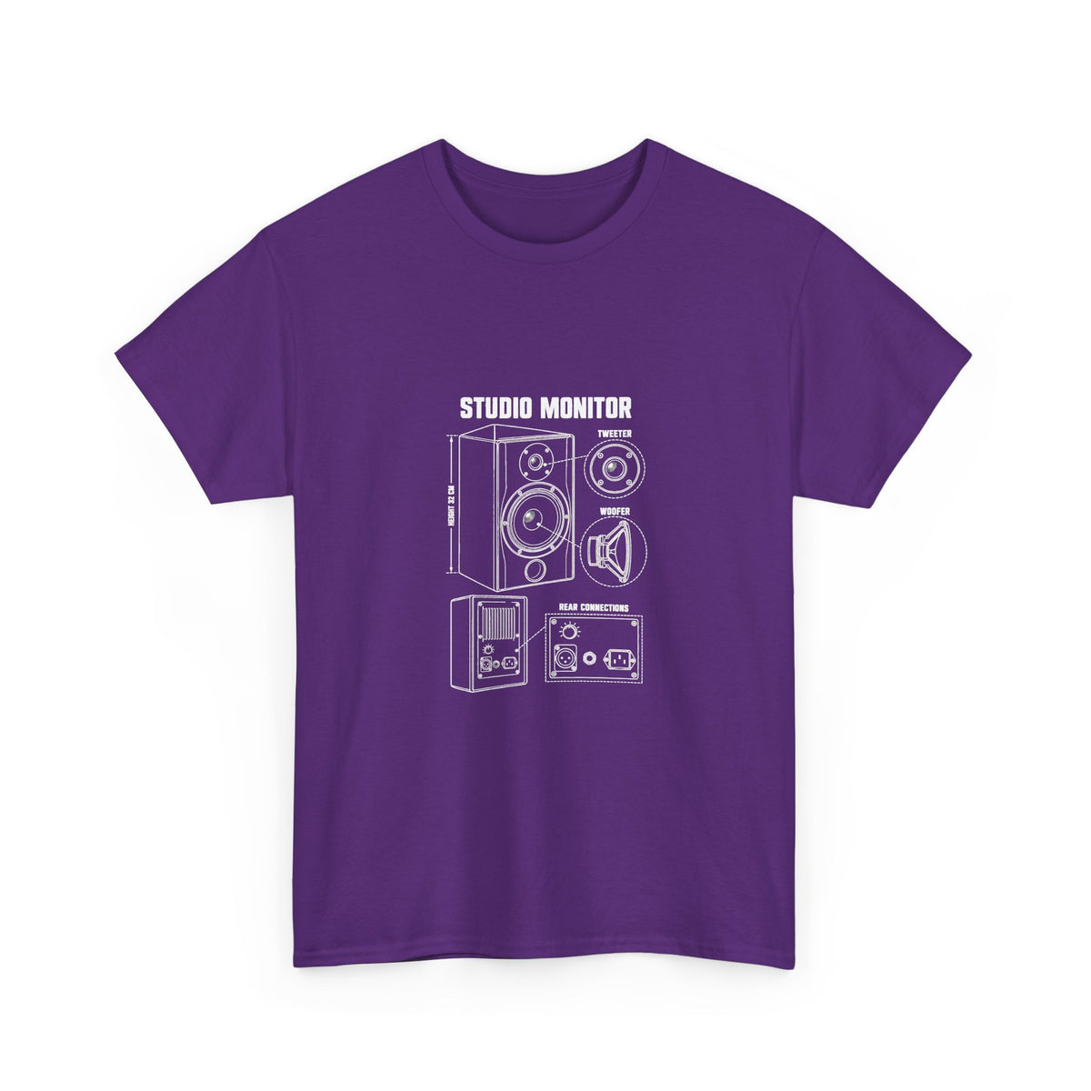 Studio Monitor Blueprint T‑Shirt