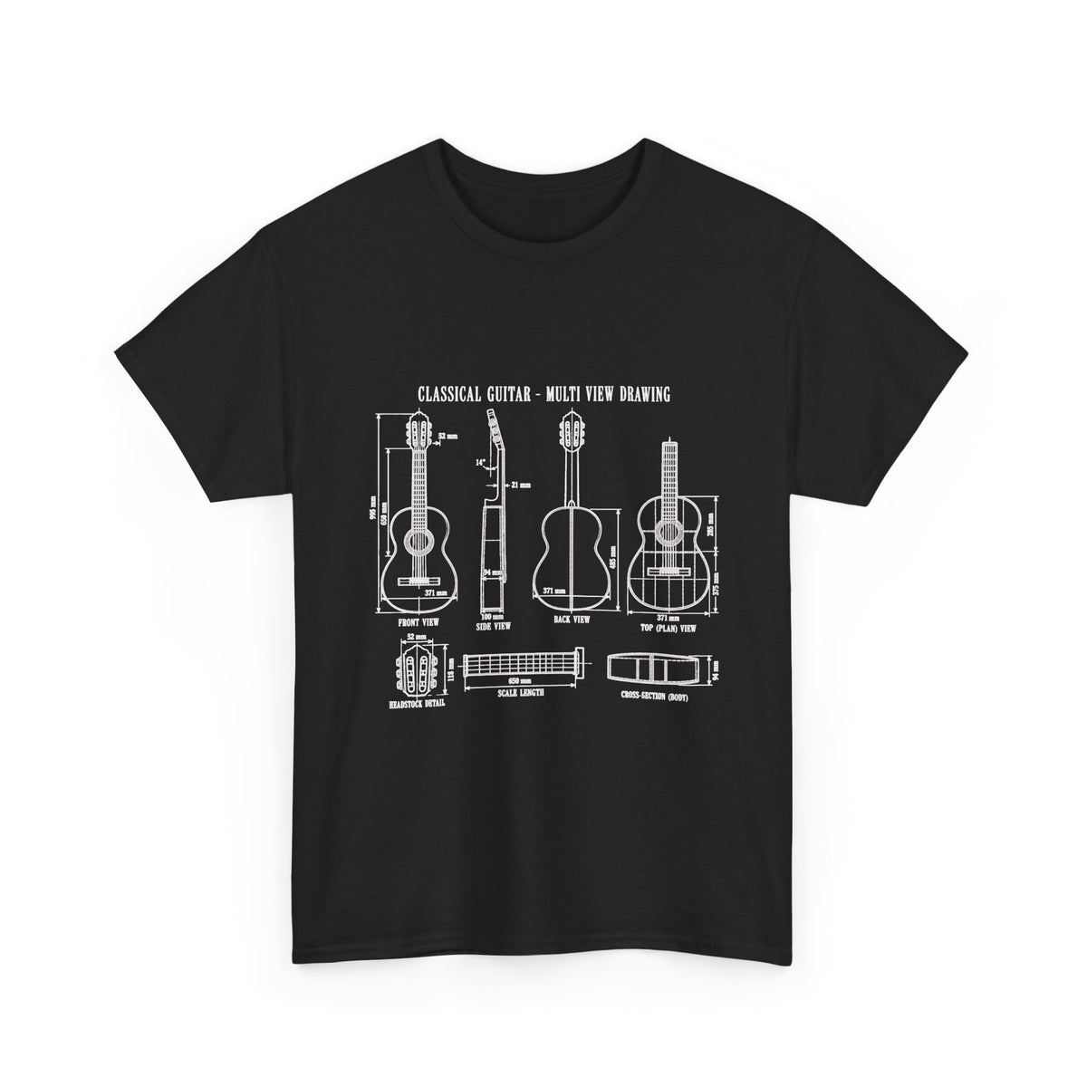 Classical Guitar Blueprint Tee