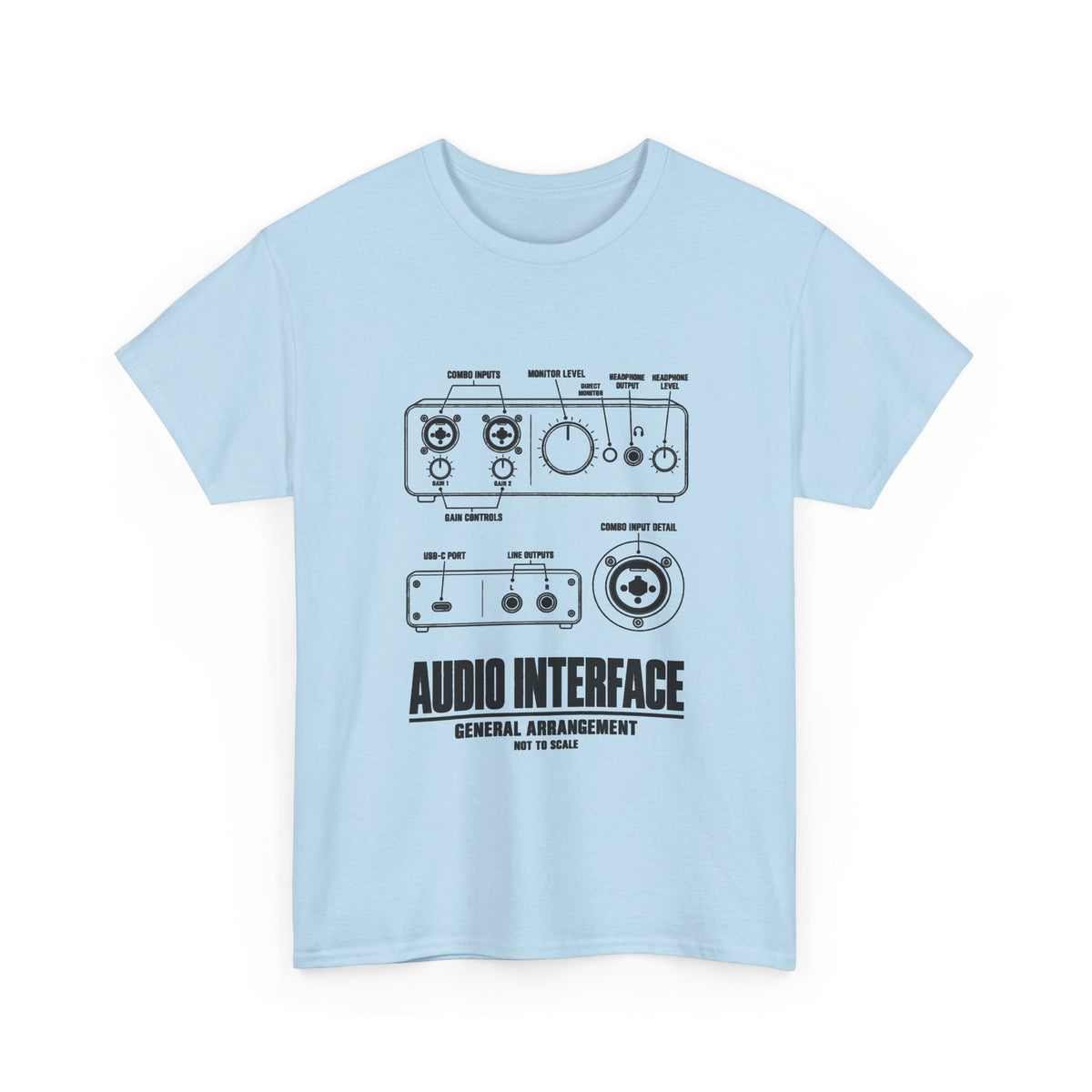 Audio Interface Blueprint T-Shirt