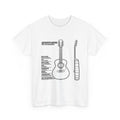 Acoustic Guitar Blueprint T-Shirt: