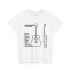 Acoustic Guitar Blueprint T-Shirt: