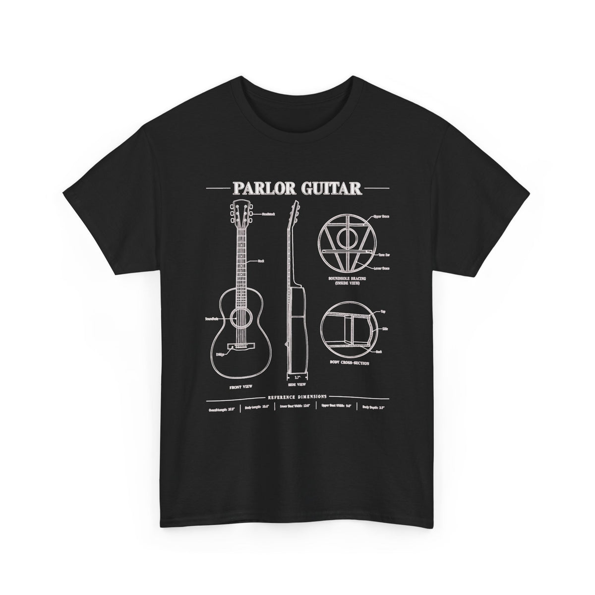 Parlor Guitar Blueprint T-Shirt